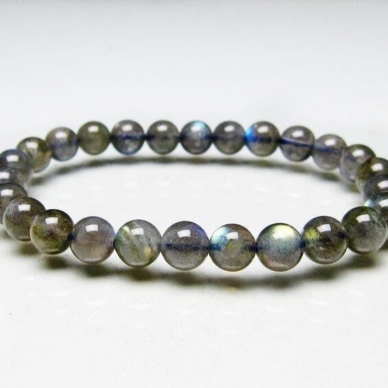 ラブラドライト ブレスレット 7mm 一点物 メール便可 [M便 1/10] 111-44752