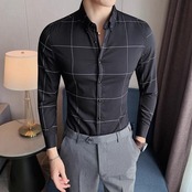 casual plaid shirt 00163