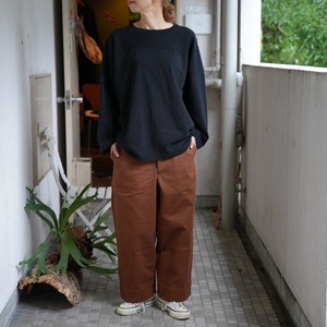 TUKI(ツキ) / s/s WIDE WORK -brown-(0169)