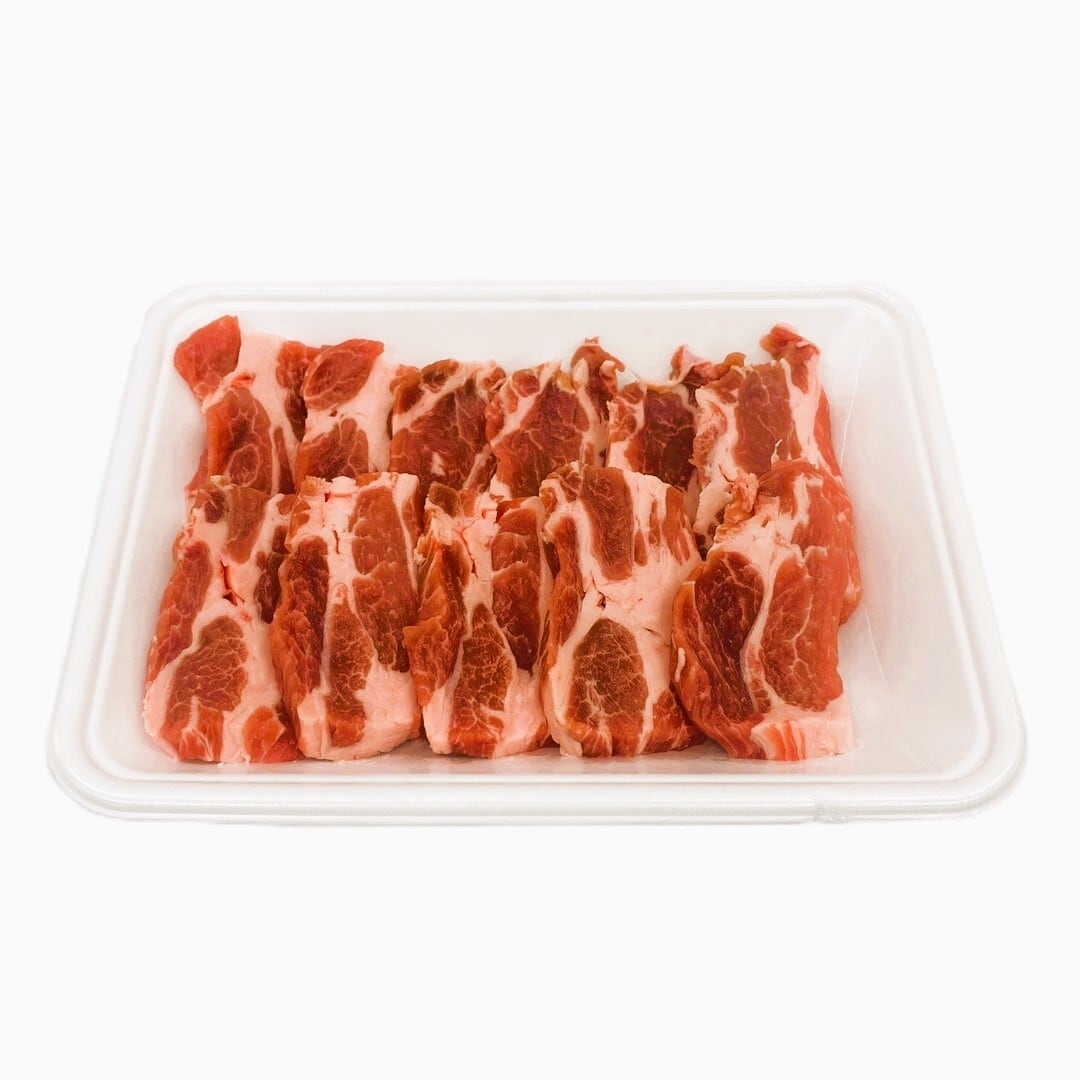 〈壱丁田〉新潟県産越後もちぶた 肩ロース焼肉用 200g