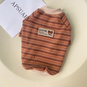 【PET】4色展開上質な着心地のマルチボーダー柄Tシャツ