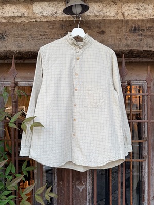 VLAS BLOMME丨FRILLED STAND COLLAR SHIRTS