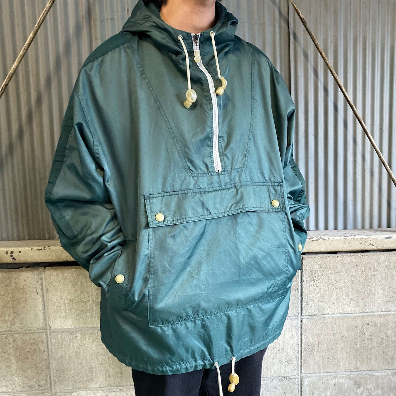 00年代 OLD GAP オールドギャップ ハーフジップ ナイロン アノラック  