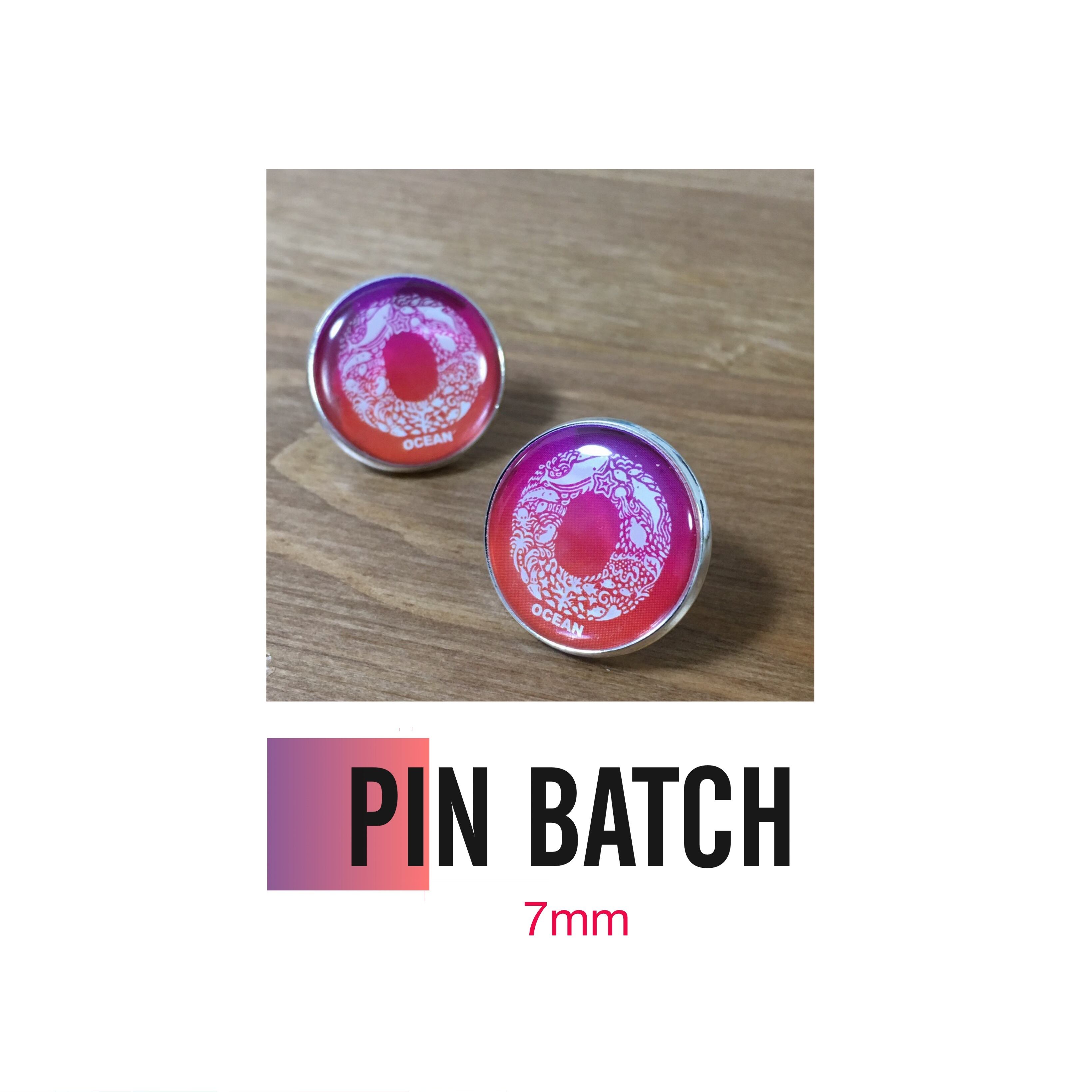 OCEANロゴ ぷくぷくピンバッジ | shop Sea Side