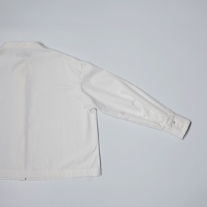 ( WHITE ) MAO COLLAR GRACE SHIRT