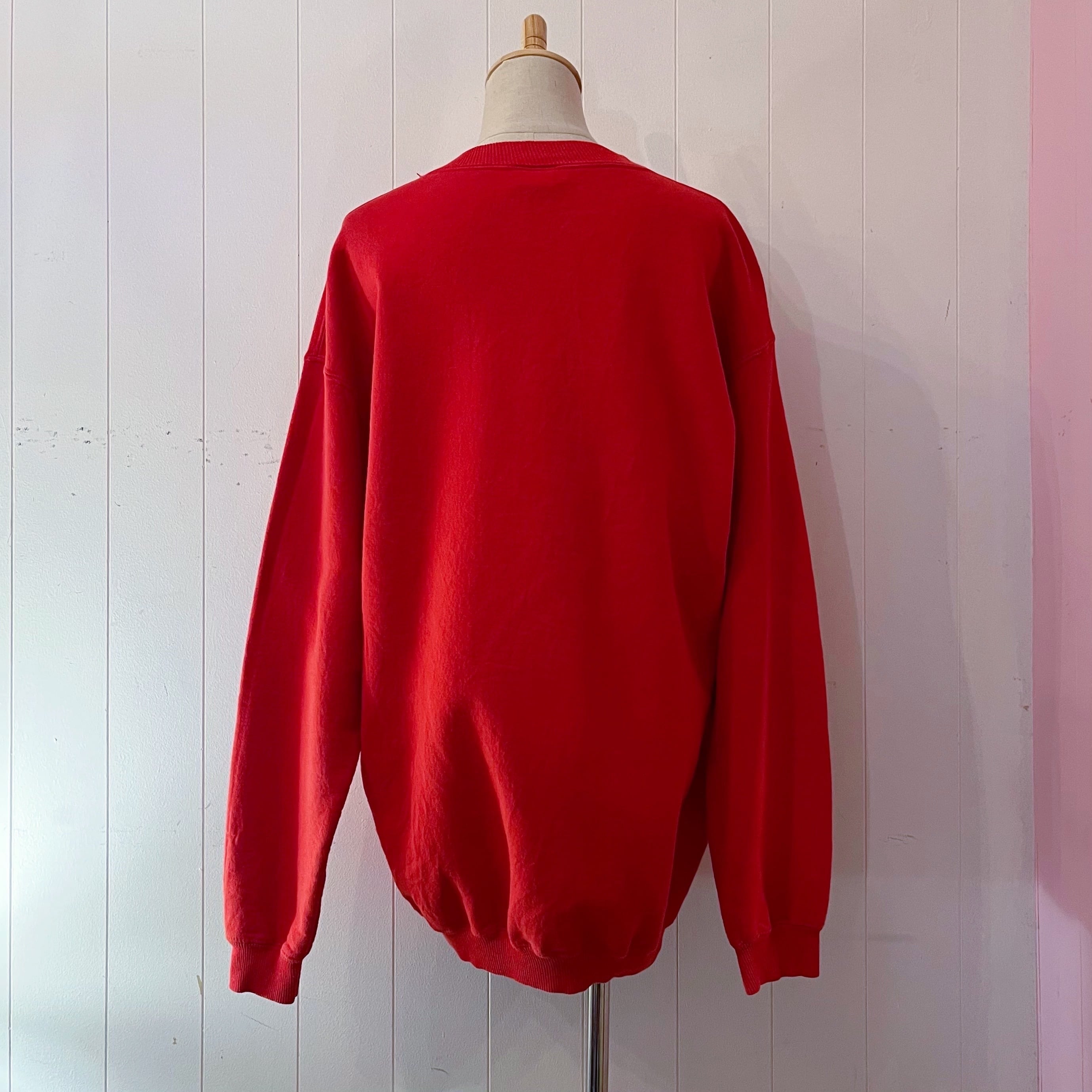 red heavy weight sweat