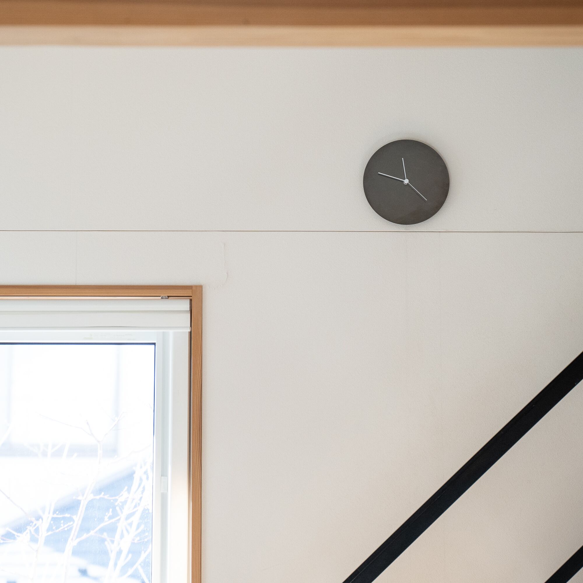 受注製作】minimal wall clock 220 _ plain / brass black