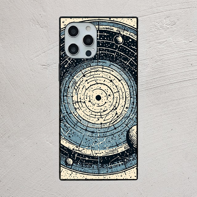 受注生産 iPhoneケース 円形天文盤のクラシック星図｜天体図 STAR050B