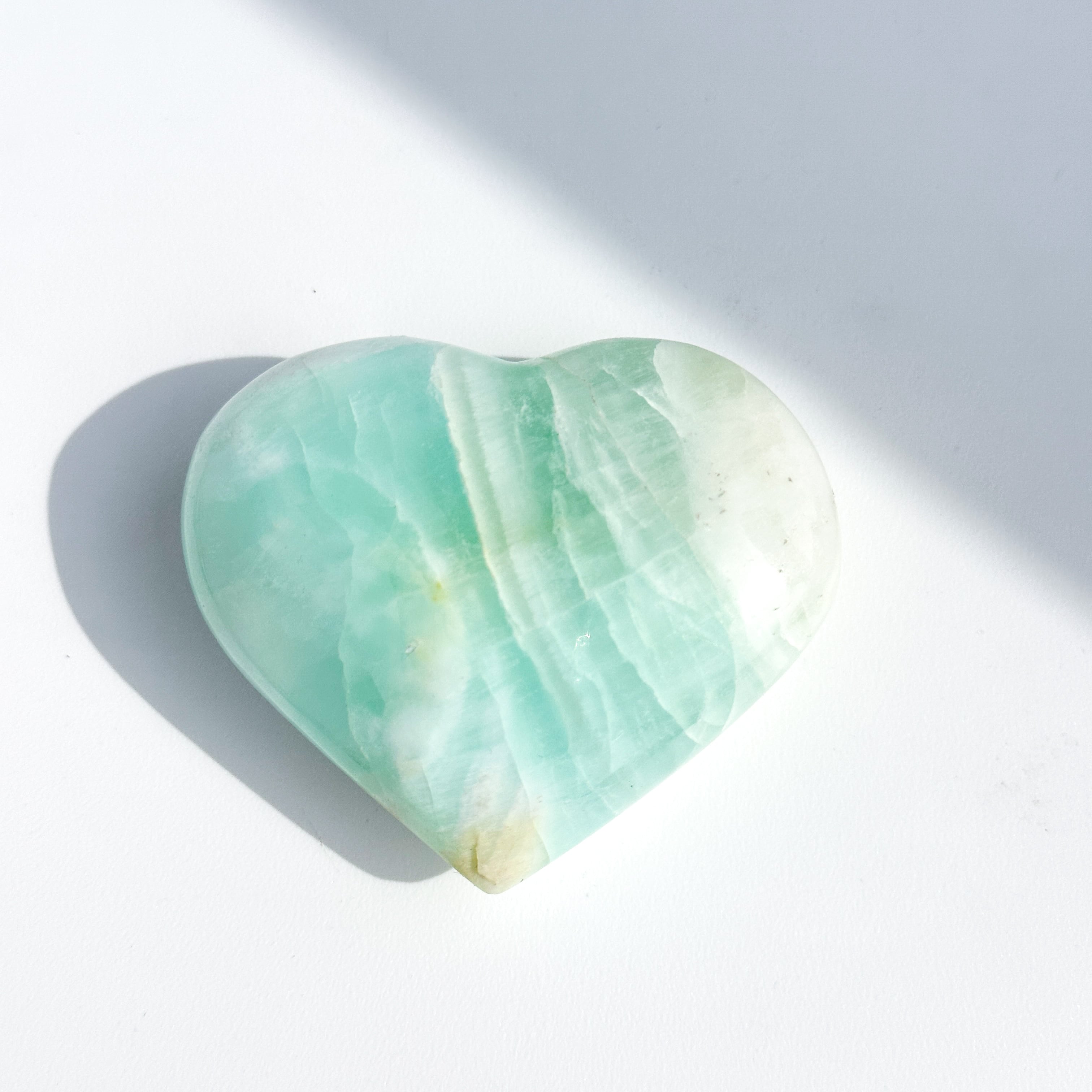 【天然石】ブルーカルサイト ハートウィング カリビアンブルーカルサイト ハート 44◇ Caribbian Blue Calcite