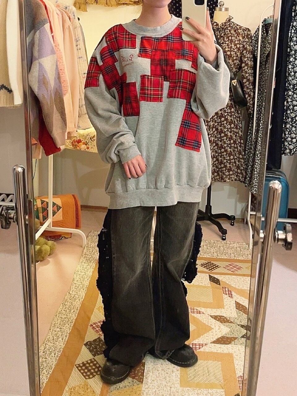 remake : rubble check block sweat