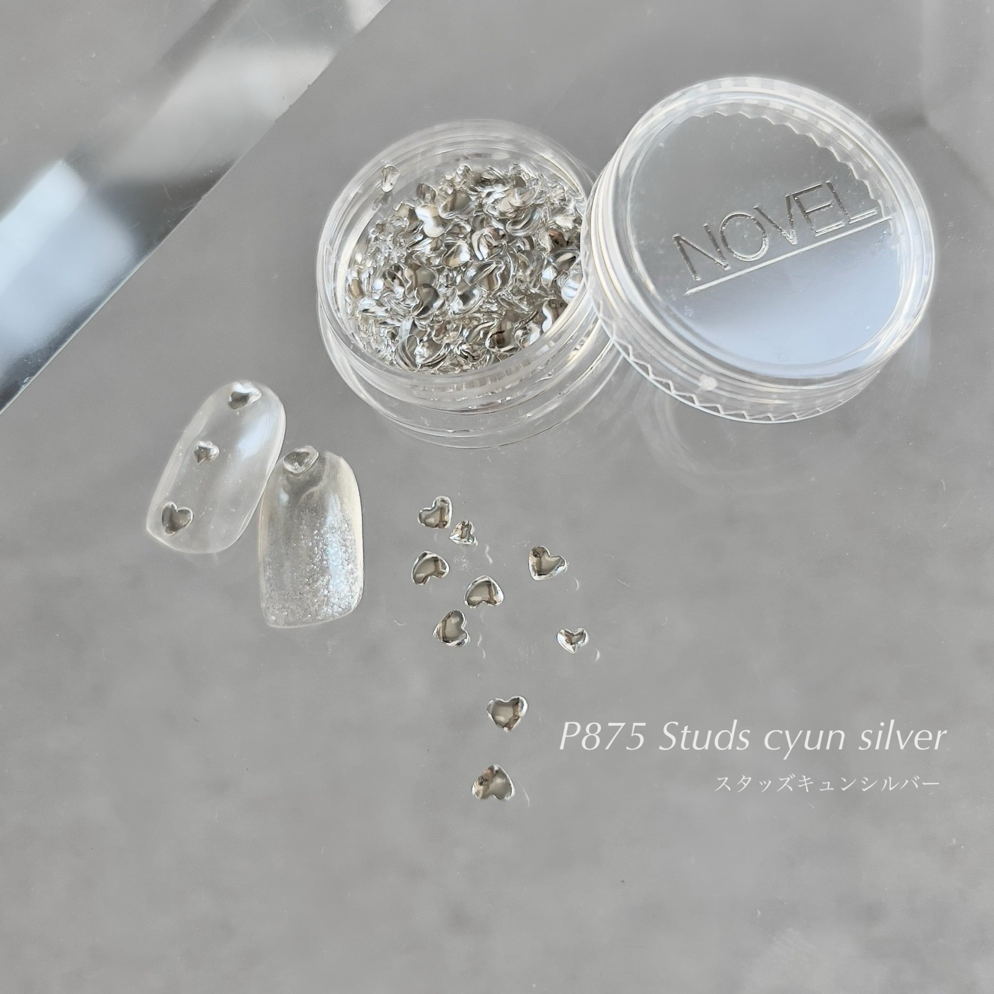 P875 Studs cyun silver | atelier NOVEL