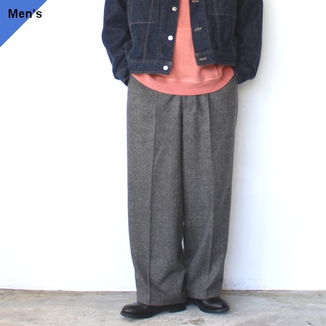 FANTASTICDAYS 起毛ツイードバギースラックス EGGTROUSERS-M-263-01 (M.Gray)