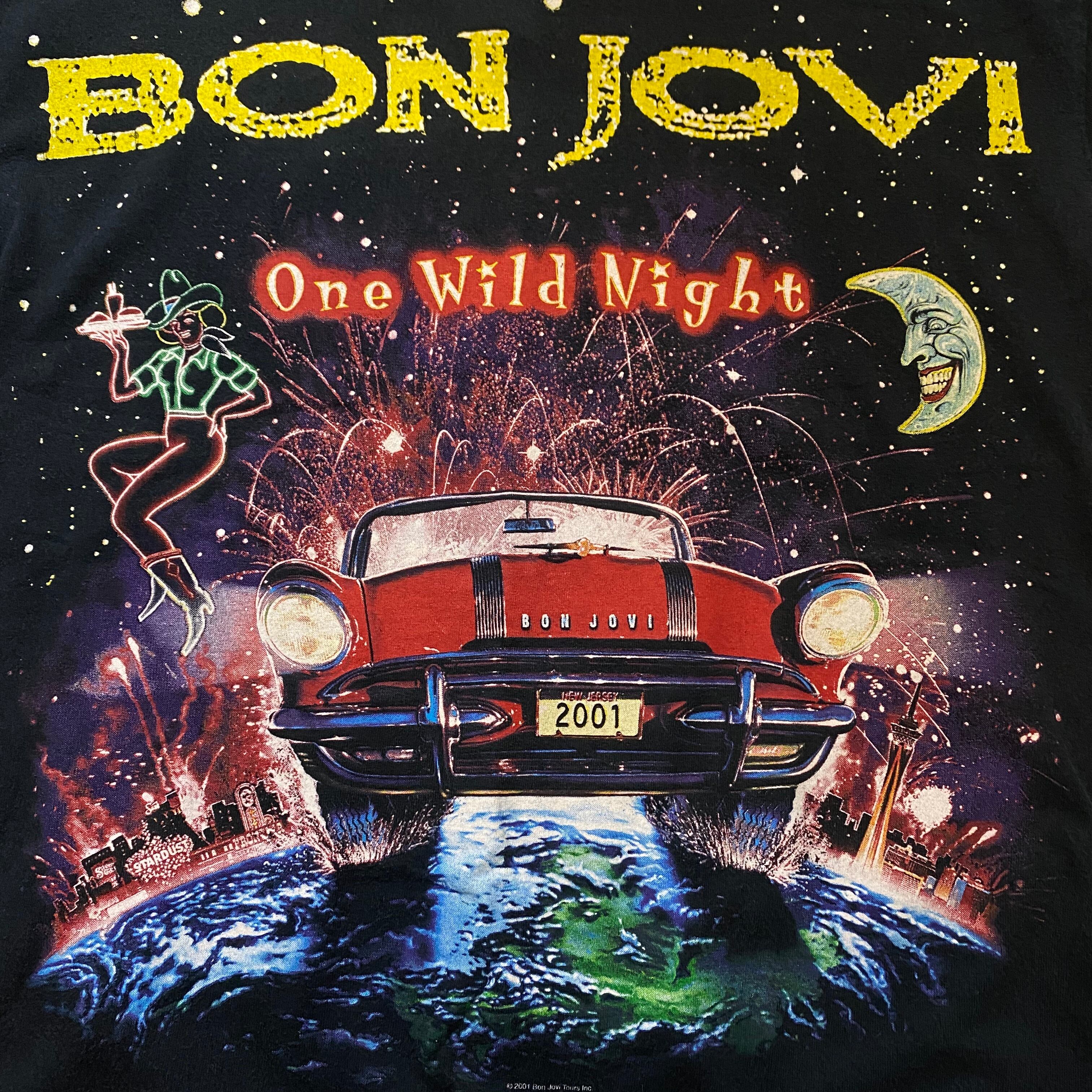 【未着用】BON JOVI Tシャツ One Wild Night Lサイズ 2001's BON JOVI music tee “one wild night” | NOIR ONLINE