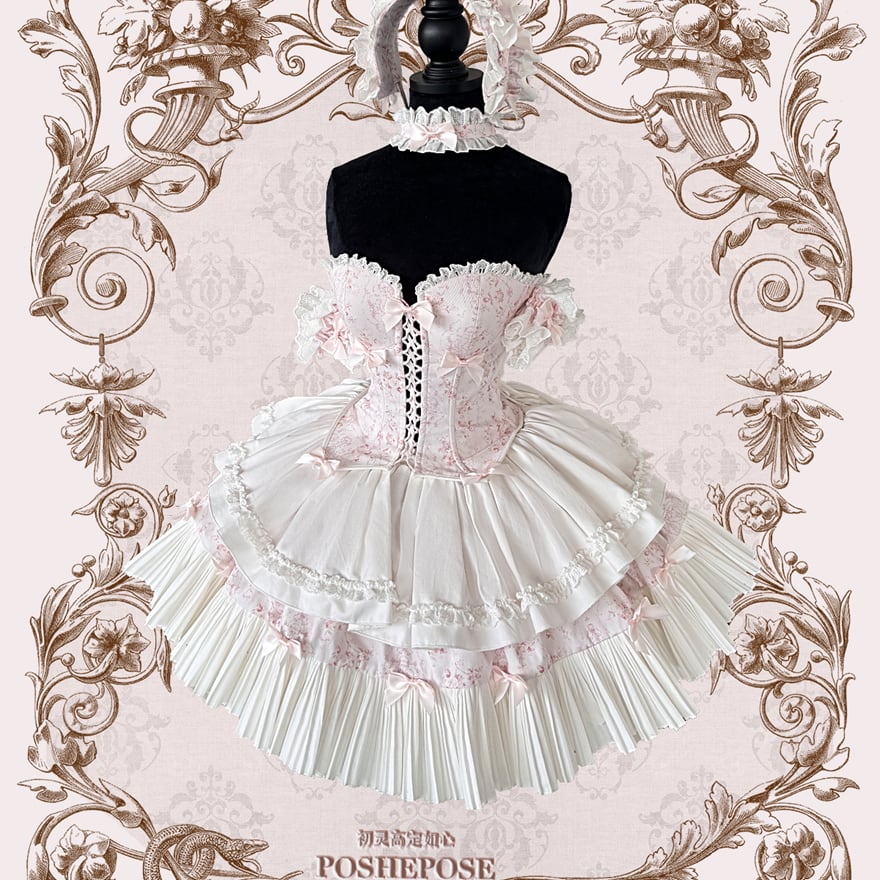 SEASONZ ロリィタドレス 甘ロリ ドレス パーティドレス ふんわり アンティーク ピンク