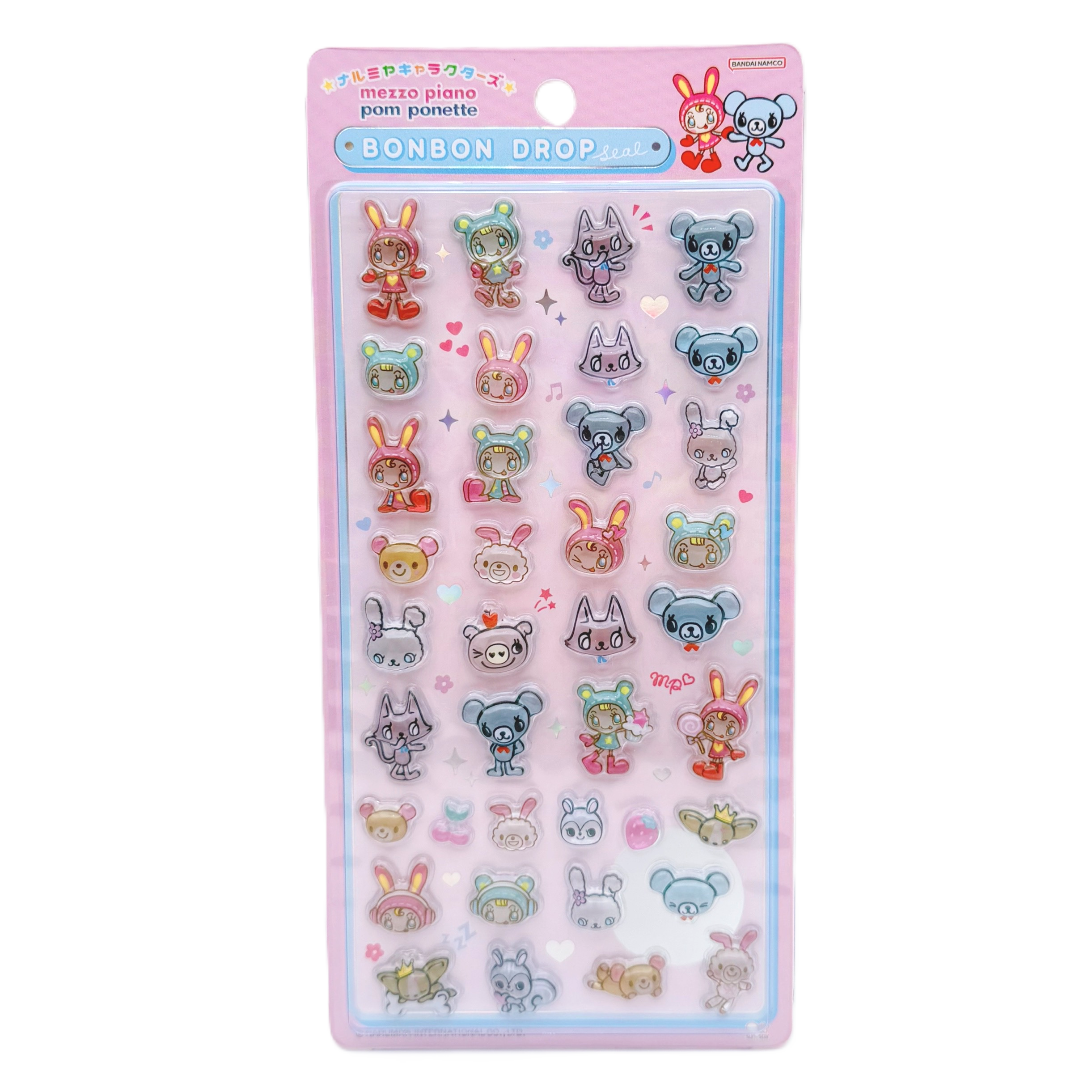 メゾピアノ×ポンポネット ボンボンドロップシール ナルミヤ