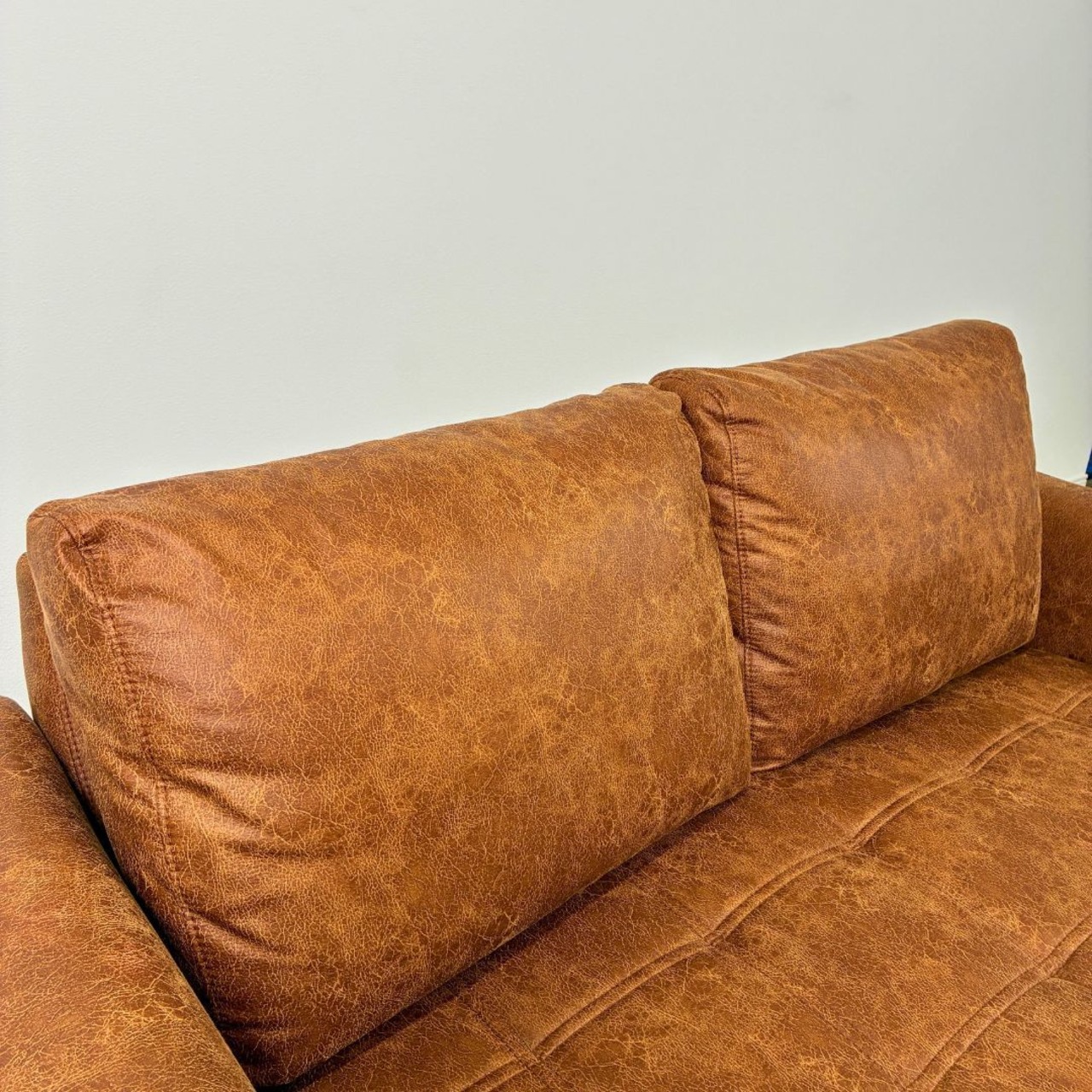 JOURNAL STANDARD FURNITURE PSF SOFA 2P ジャーナルスタンダードファニチャー PSF ソファ 2P 2人掛けソファ レザー ヴィンテージ ブラウン【中古】【350サイズ】