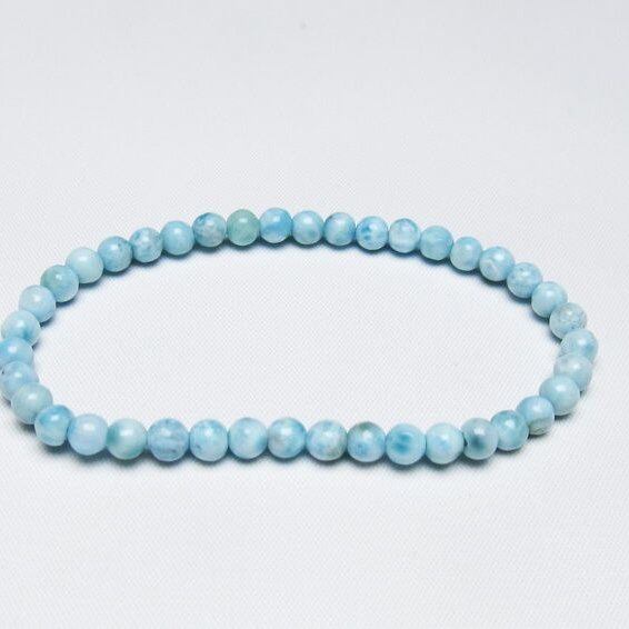 ラリマー ブレスレット 5mm 一点物 メール便可 [M便 1/10] 111-47883