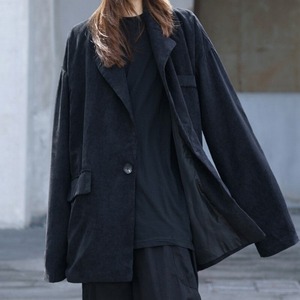 black loose jacket（ブラックルーズジャケット）-b1317