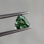 グリーントルマリン トリリアントカット 6.1x6.1x4.0mm, 0.80ct, ナミビア産