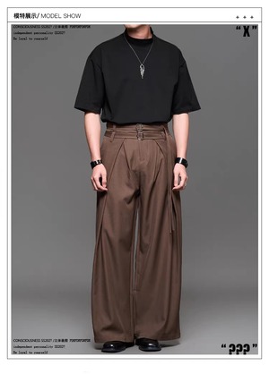 RFDRFD 26SS ワイドレッグ クロップドスラックス