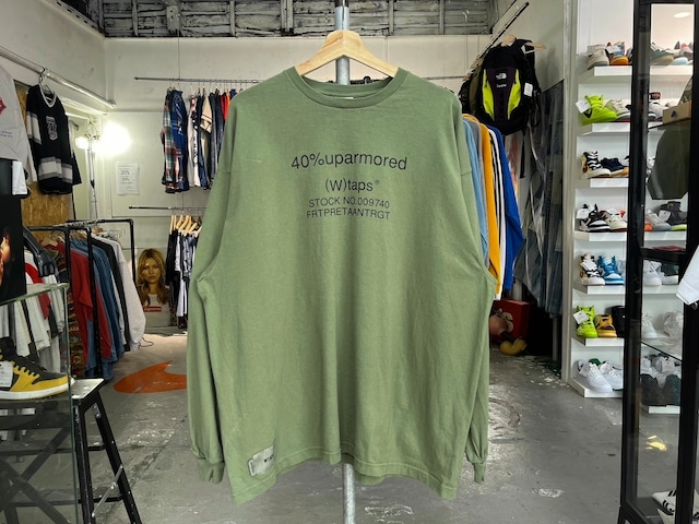 WTAPS 40PCT UPARMORED LS TEE OLIVE DRAB 03 68642