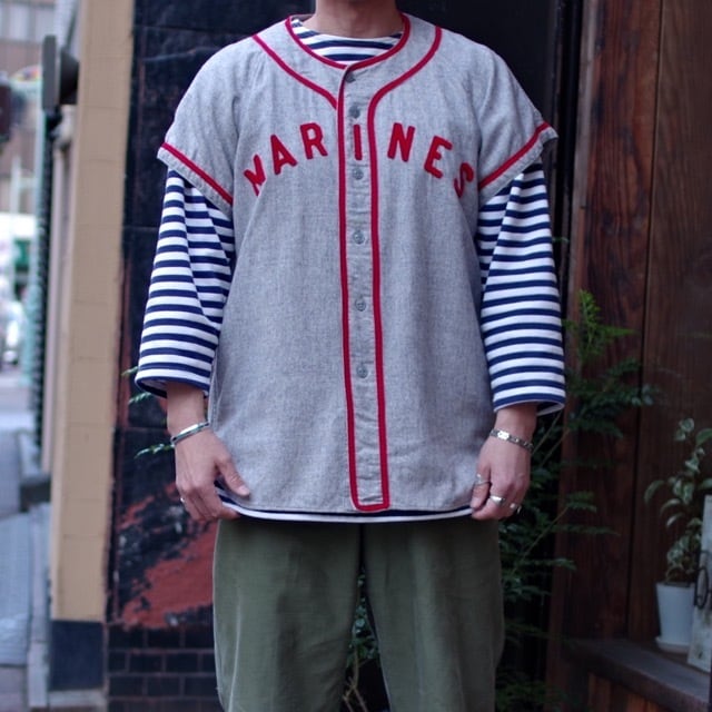 s USMC Baseball Shirt / ヴィンテージ ミリタリー ベースボール