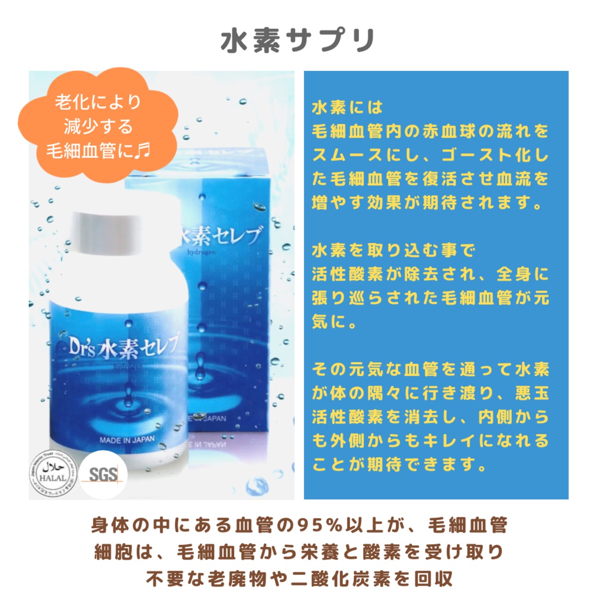 Dr's水素セレブ 90粒入 天然ゼオライト 牡蠣殻 クエン酸 配合