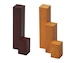 木製ブロック長Sサイズ  30×30×50㎜ 天然木ブロック　1個単位　AR-1642NW-S