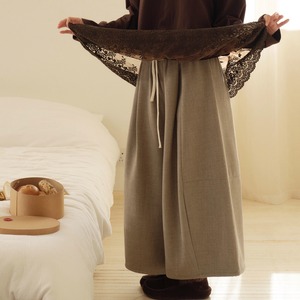 2色／ウエストリボンフレアパンツ ・9388