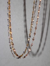 【SET】0.6mm × petal necklace
