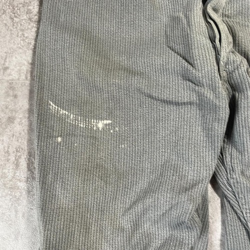 40s ファーマーズ コットンピケ フレンチワーク グレー パンツ W37 詳細写真6
