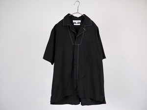 COMME des GARCONS SHIRT open collar short sleeve shirt S /made in FRANCE