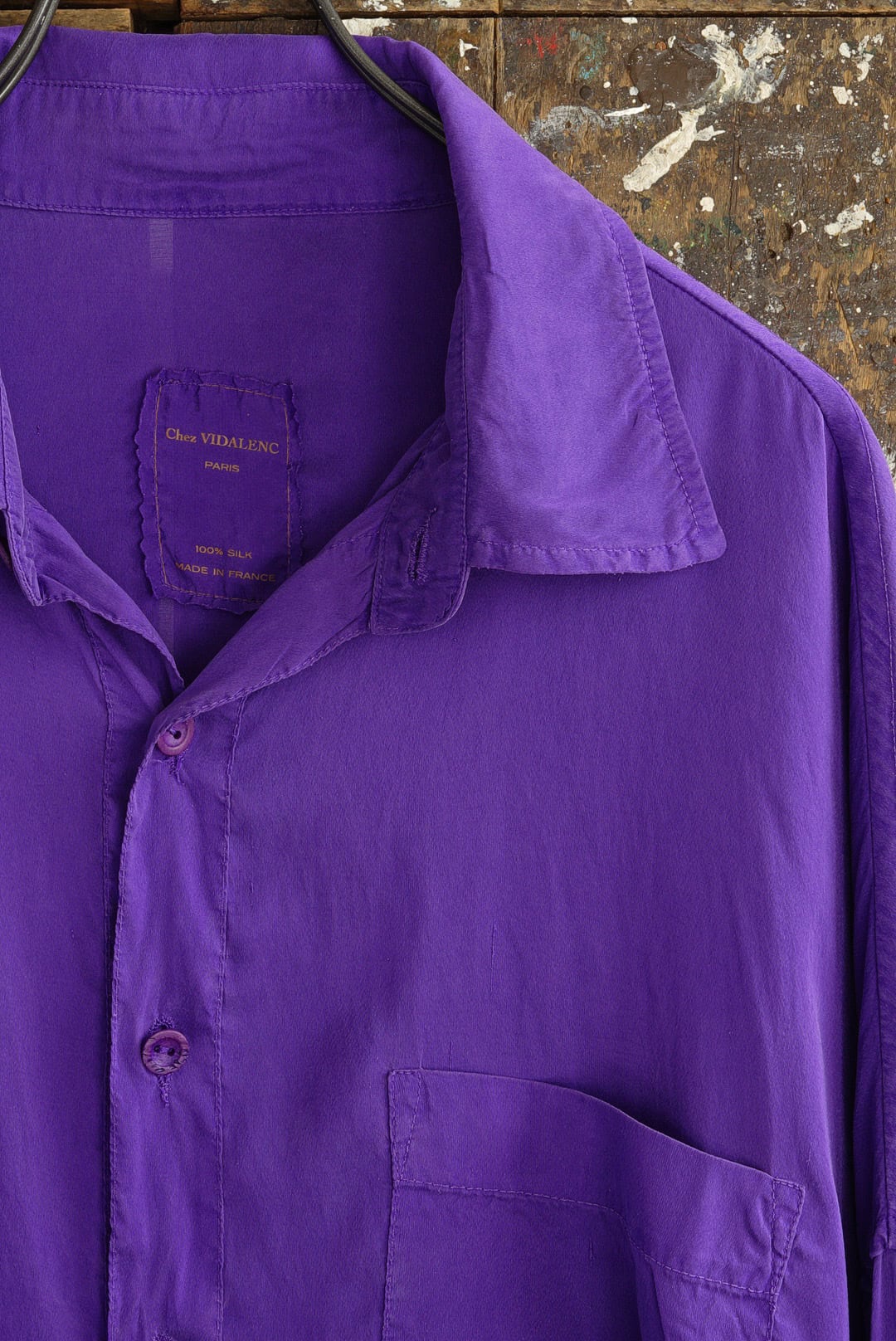 CHEZ VIDALENC - SILK SHIRT AXL / LAVENDER | Brownie