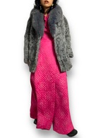 Volume shawl fur coat