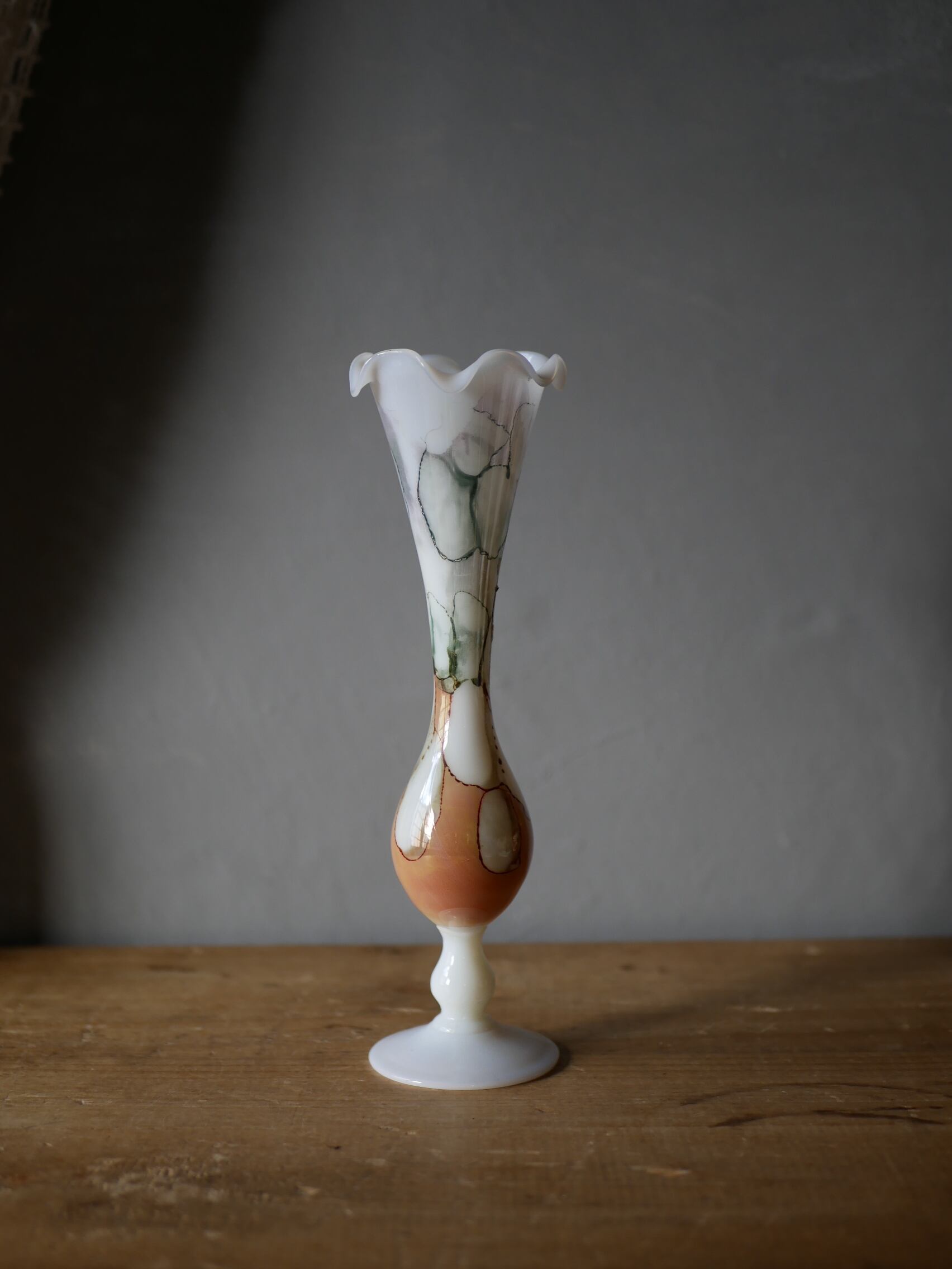 フラワーベース マーブル フランスヴィンテージ ブロカントのある暮らし