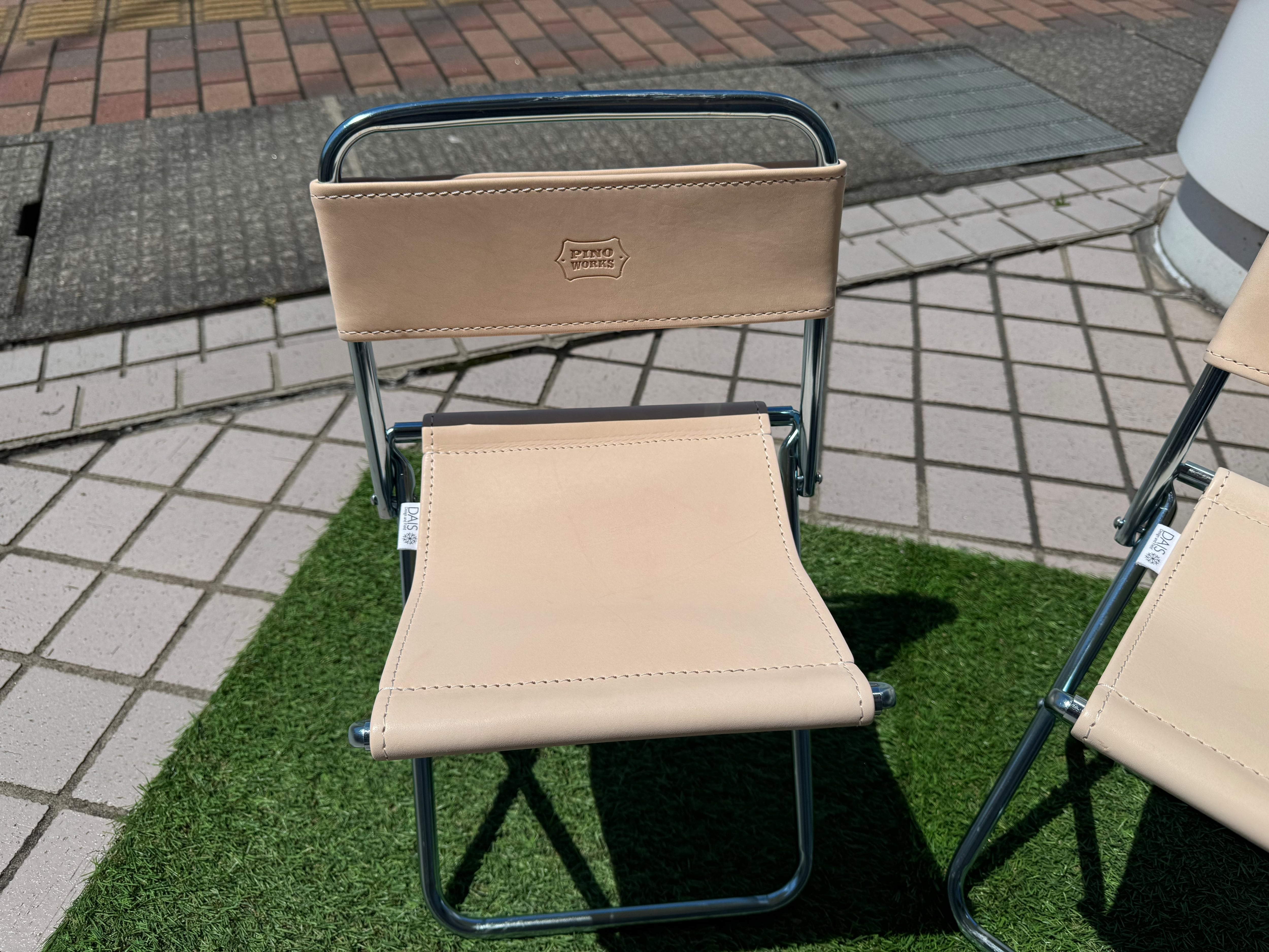 DAIS×PW PICNIC LEATHER CHAIR ピクニック レザーチェア 背もたれ有