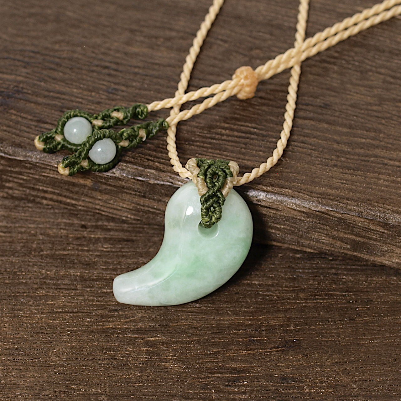 翡翠　チョーカー　マクラメ　ネックレス 翡翠 チョーカー マクラメ ネックレス 翡翠 チョーカー マクラメ