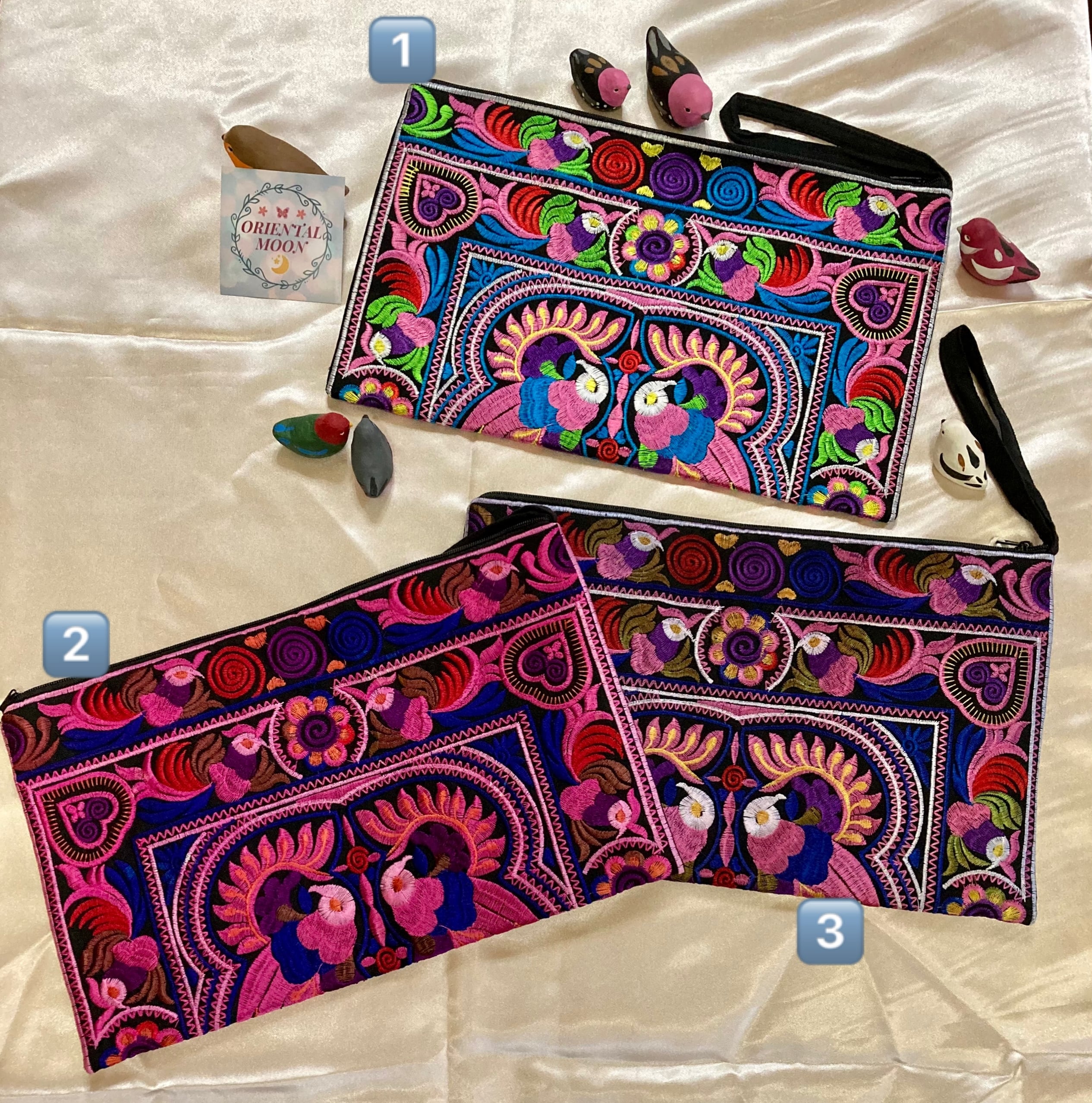 タイモン族の刺繍バッグのセット pechinecas.gob.pe