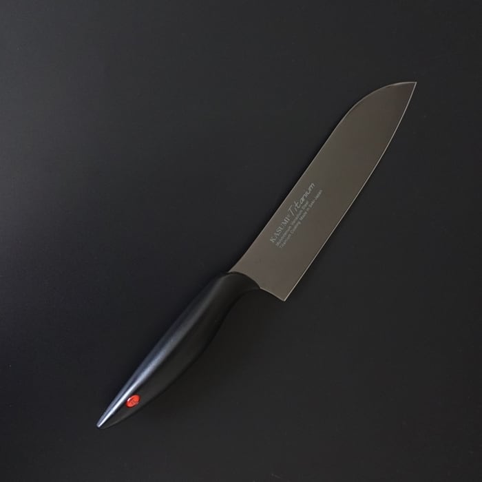 霞 包丁セット 三徳包丁 チタンコーティンググレー 18cm