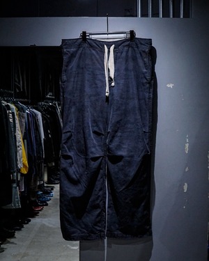 【add (C) vintage】“URBAN PIPELINE” Shadow Camouflage Vintage Linen Blend Pants