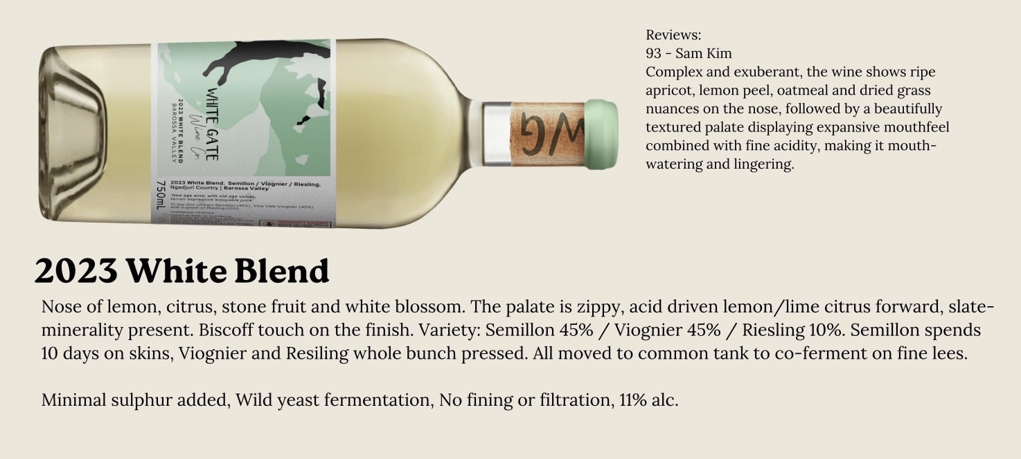 2023 White Blend　White Gate Wine Co.