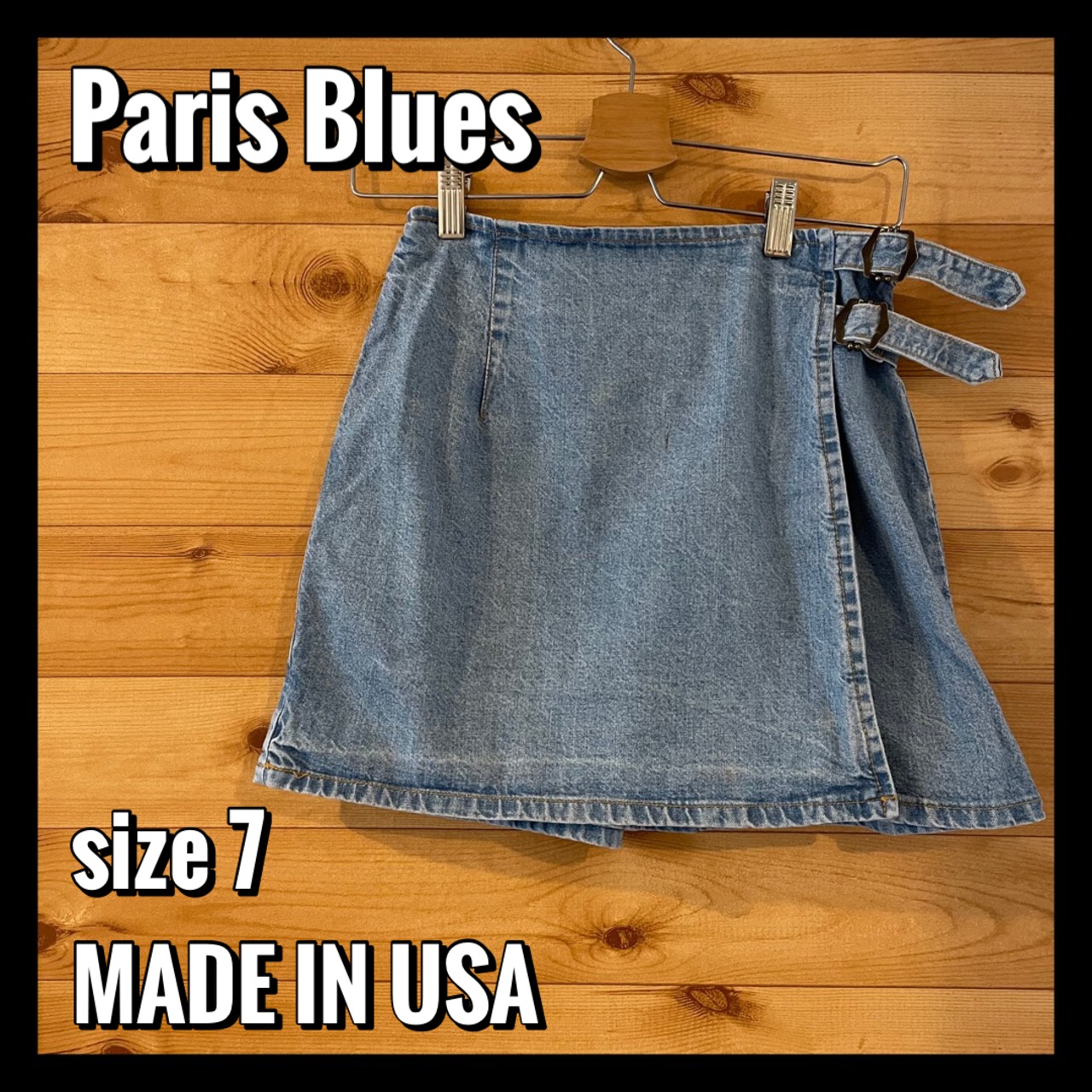 【Paris Blues】USA製 デニム キュロット スカート size7 アメリカ古着