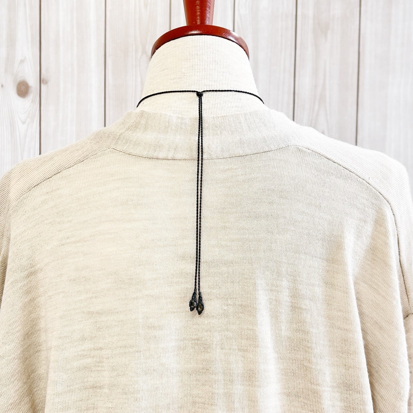 一点物】ゴールドオブシディアン雫型ルースを包んだマクラメネックレス