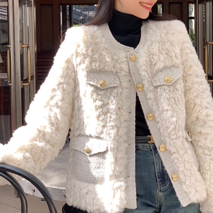 ファーコートアメリカンファーアワード星5エポレット金ボタン希少色】