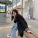 ジャケット コート アウター 袖あり 長袖 襟付き スリム きれいめ シンプル 大人 上品 おしゃれ かっこいい レトロ 通勤 通学 お出かけ 着回し 普段使い 大人可愛い 上品 無地 秋 冬 マーク オルチャン 韓国 ファッション オシャレ ママ お出かけ 女子会 デート 体型カバー