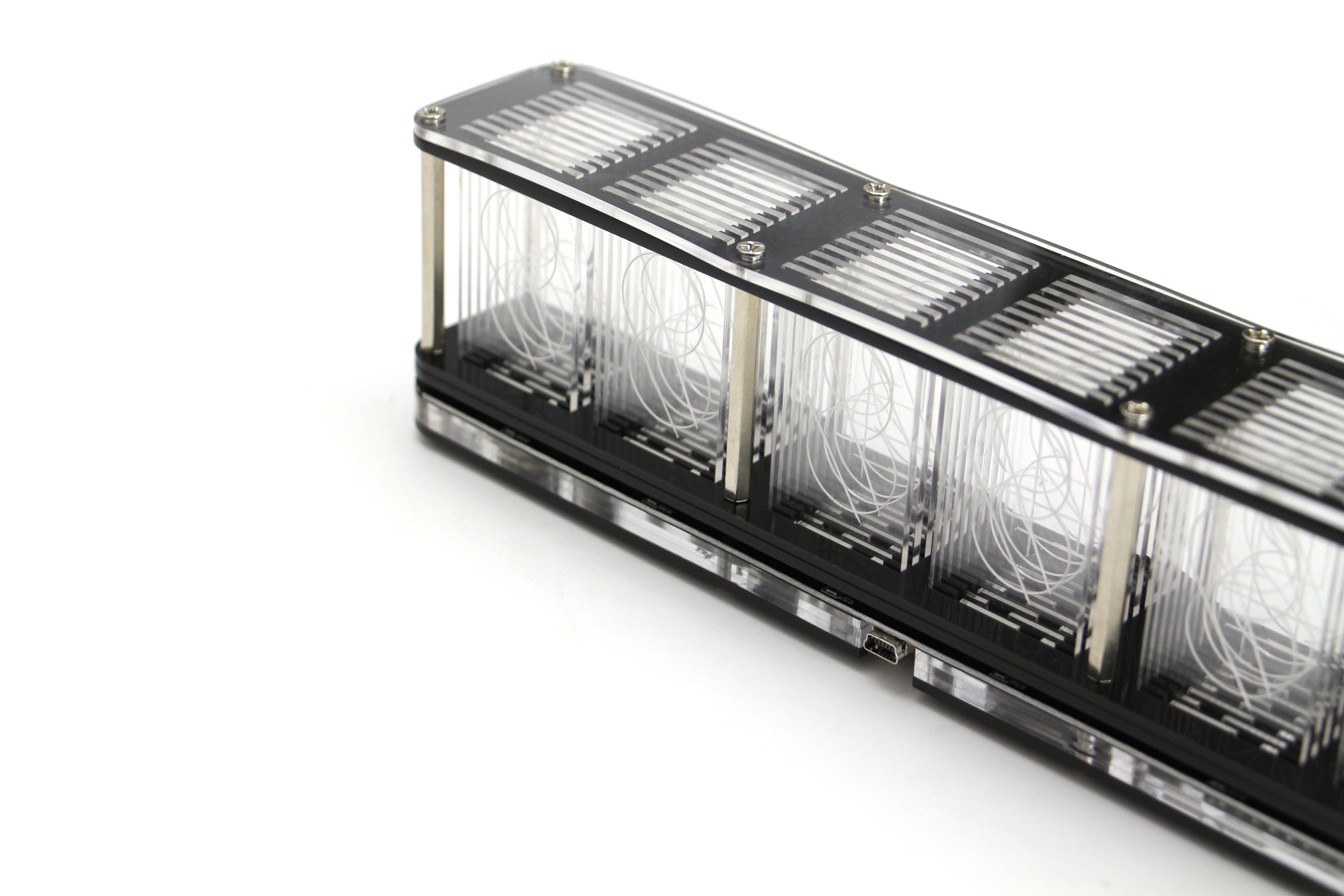 RGB TUBE CLOCK | docketstore