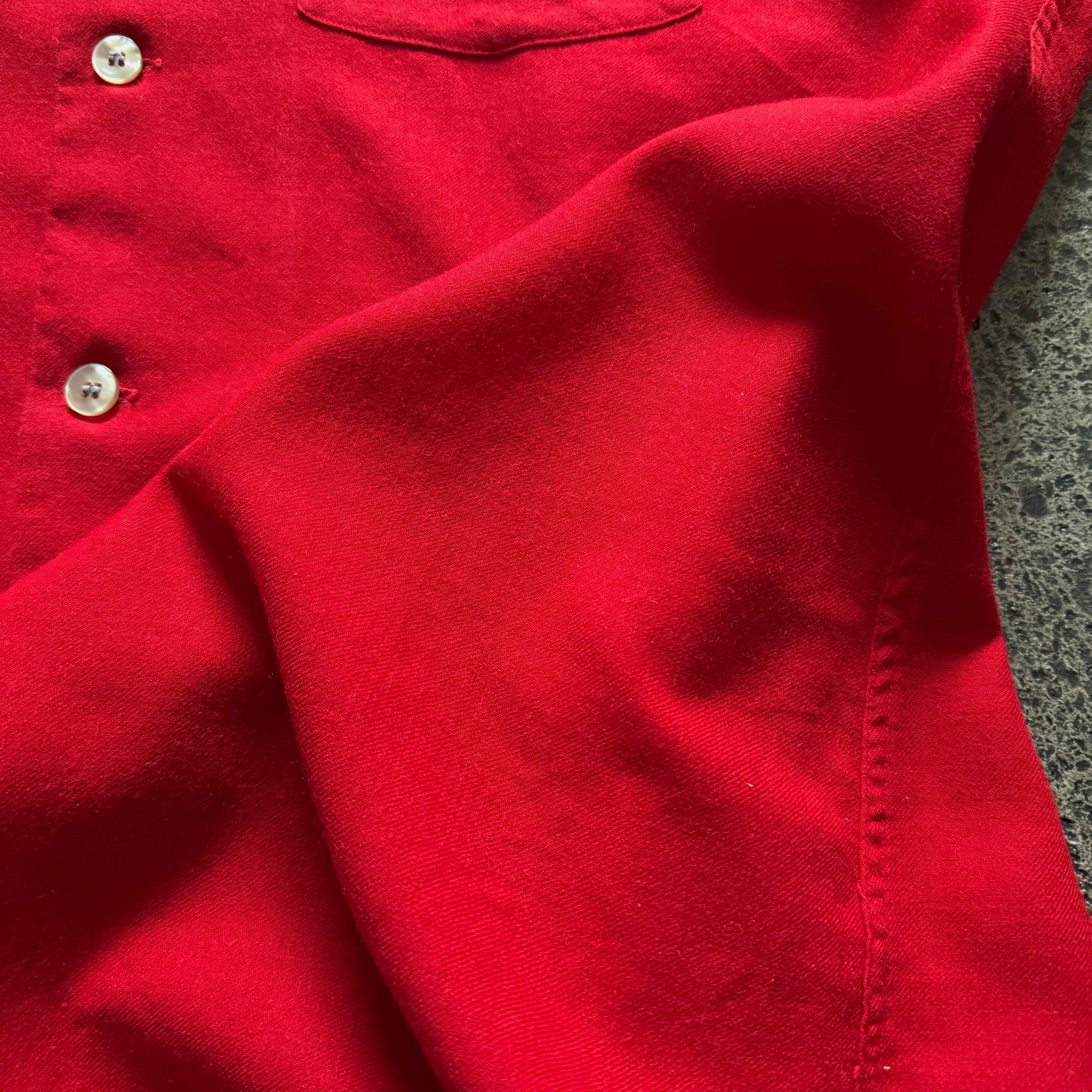 60s ARROW Open collar cotton wool shirt | used & vintage WATARU