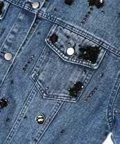 COOLAオリジナルビジューデニムジャケット　CQ-48006