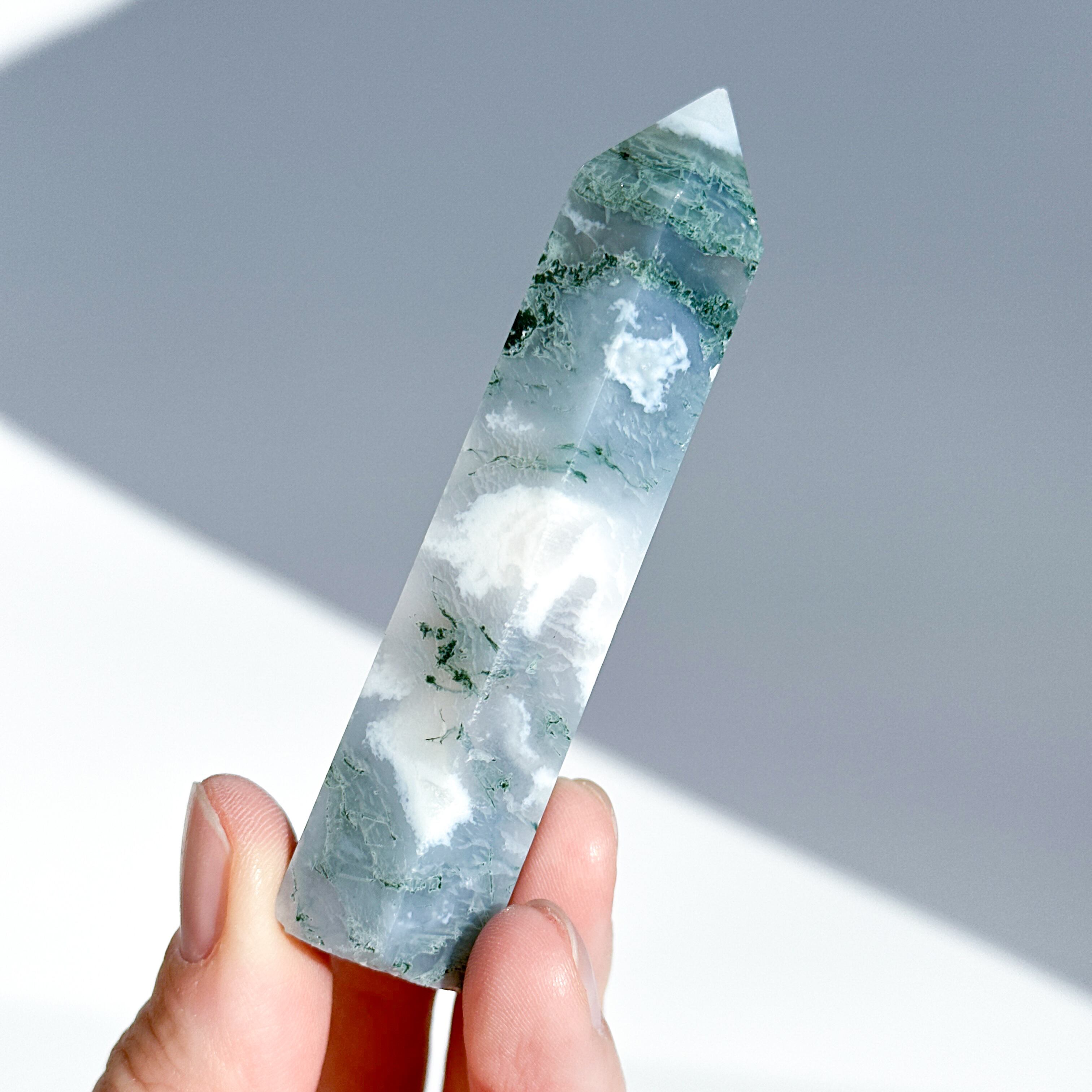 モスアゲート タワー83◇ Moss Agate ◇天然石・鉱物・パワーストーン