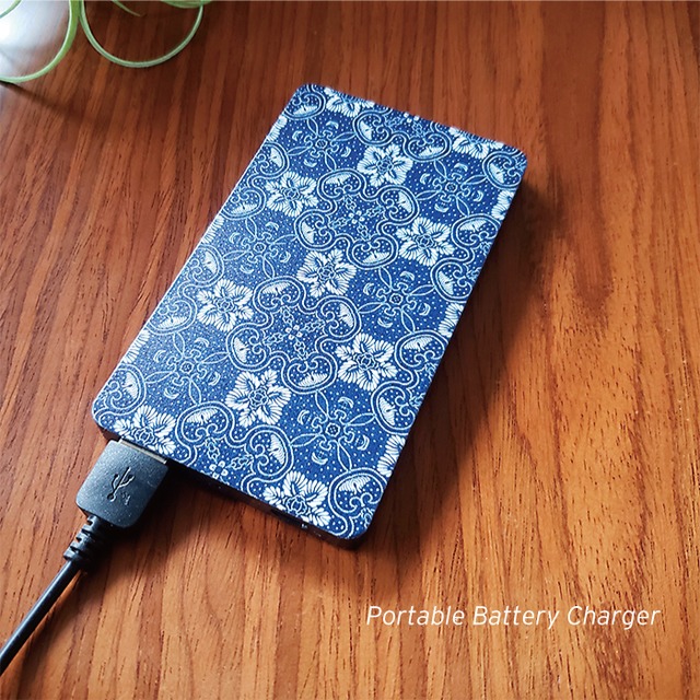 「old fabric pattern」モバイルバッテリー #mb-0054【受注生産・通常5〜6営業日発送】